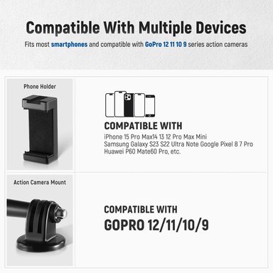 SOPORTE NEEWER PARA SMARTPHONE - GOPRO GP-3 - 3