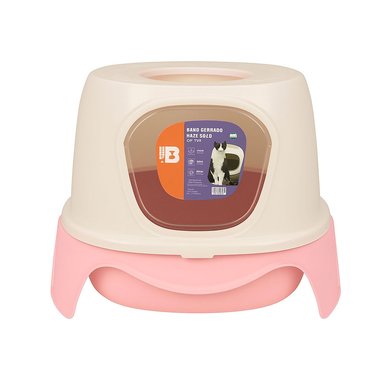 BAÑO DE GATO BASA ROCKET ROSA + RASTRILLO -10307