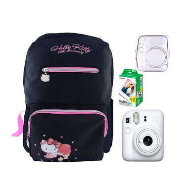 CAMARA FUJIFILM MINI 12 BLANCO+ESTUCHE +PELIX20+MOCHI HELLO KITTY - 1