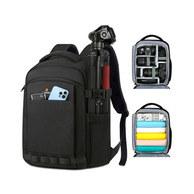 MOCHILA LUBARDY PARA CAMARA Y ACCESORIOS NEGRO - 2