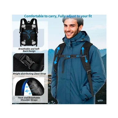 MOCHILA LUBARDY PARA CAMARA Y ACCESORIOS NEGRO - 6
