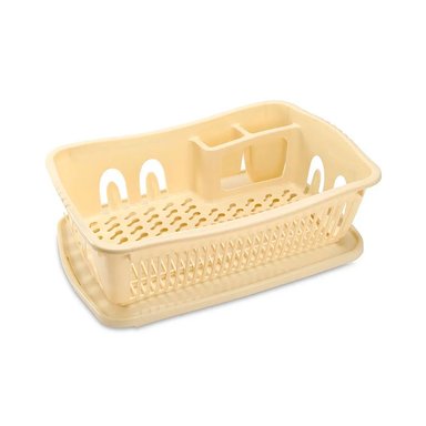 ESCURRIDOR DE PLATOS BASA 24 PZ BUEN HOGAR 8159 BEIGE