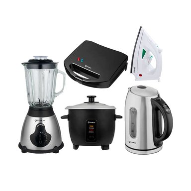 COMBO LICUADORA IMACO+ ARROCERA+HERVIDOR+SANDW +PLANCHA