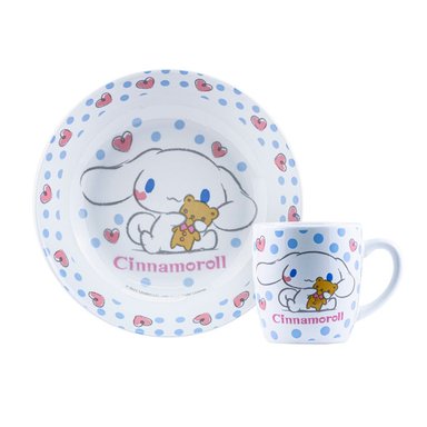 VAJILLA INFANTIL CERAMICA 2PZ CINNAMOROLL SCOOL 704341