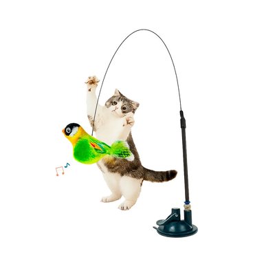 JUGUETE PARA GATO 1 VARITA INTERACTIVA DE PAJARITO