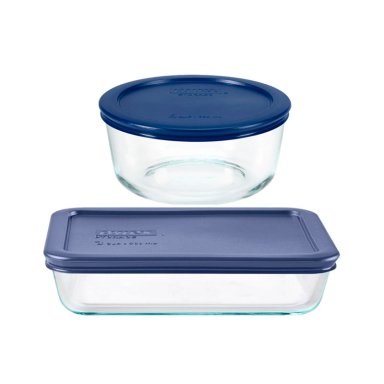 SET DE TAPERS PYREX FUENTE 750 ML+ BOWL 950 ML - 24999