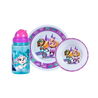 VAJILLA INFANTIL PAW PATROL N + TOMATODO SCOOL MELAMINE 703522