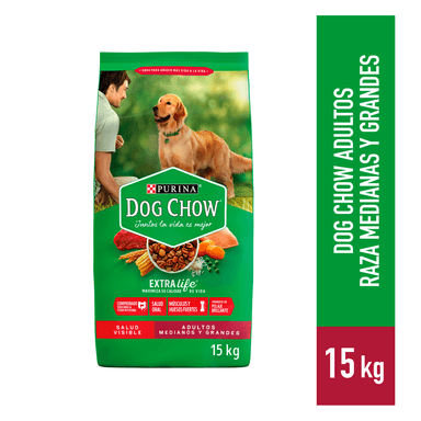ALIMENTO PARA PERRO MEDIANOS Y GRANDES DOG CHOW 15KG - 1