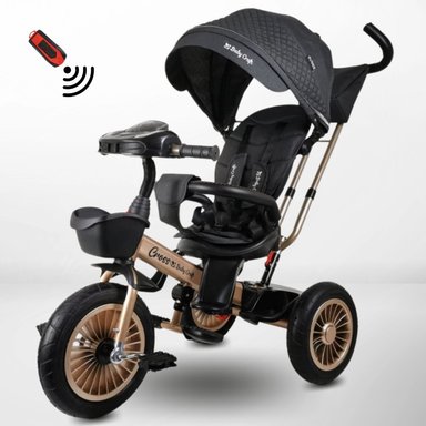 TRICICLO BABY CROSS NEGRO GUIADOR 3 EN 1 CRAFT USB