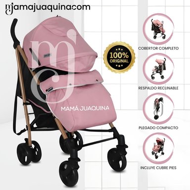 COCHE BASTÓN DEPORTIVO FREE KIDS SEVILLA GOLD ROSADO