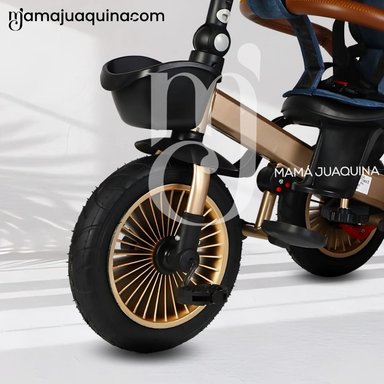 TRICICLO GUIADOR 3 EN 1 «GOLDEN III NEW COLLECTION» USB AZUL - 2