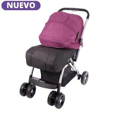 COCHE CUNA EBABY KUPER TRAVEL ROSADO LUJO - 2