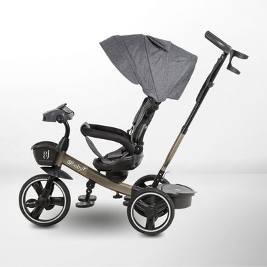TRICICLO EBABY DERIO GRIS GUIADOR 3 EN 1 - 2