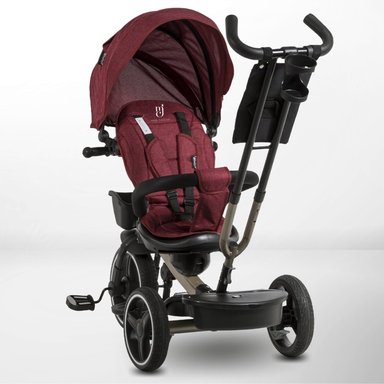 TRICICLO EBABY DERIO ROJO GUIADOR 3 EN 1 - 2