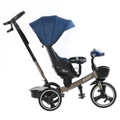 TRICICLO EBABY GUIADOR 3 EN 1 VENICE AZUL - 2