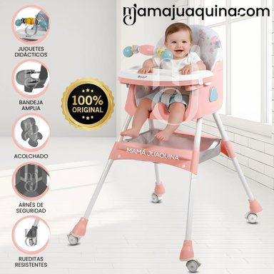 SILLA DE COMER DIDÁCTICA «LULU» ROSA MELON