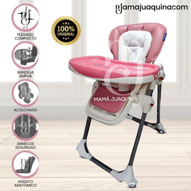 SILLA COMER BABY LUNCH BUDDY ROSADO BEBÉ GRADUABLE