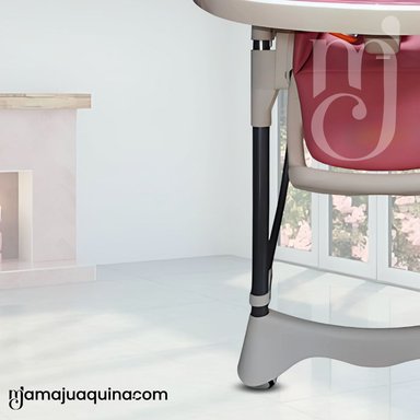 SILLA COMER BABY TUMMY TRONE ROSADO BEBÉ GRADUABLE - 4