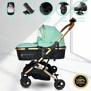 COCHE CUNA HI BABY GOLDEN MENTA MOISÉS FRANCÉS LUJO EDICIÓN LIMITADA