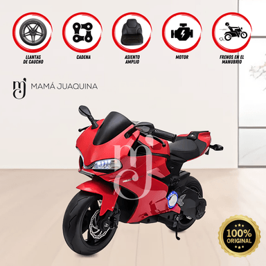 MOTO A BATERÍA PARA NIÑOS «DUCATI DIAVE» LICENCED ROJO - 1
