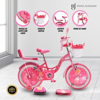 BICICLETA PARA NIÑA ARO 16 KINGDOM PRINCESS ROYAL II ROSADO