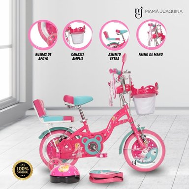 BICICLETA PARA NIÑA ARO 16 KINGDOM PRINCESS ROYAL II CELESTE