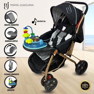 COCHE CUNA BABY MAXI SUMMER MUSICAL LOVE NEGRO