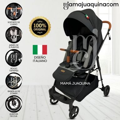 COCHE CUNA BABY FELICI AMORE LUJO NEGRO