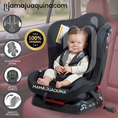 SILLA AUTO EBABY RECLINABLE MASI GRIS OSCURO RECIÉN NACIDO - 1