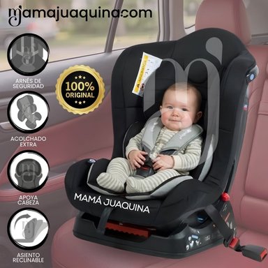 SILLA AUTO EBABY RECLINABLE MASI NEGRO RECIÉN NACIDO - 1