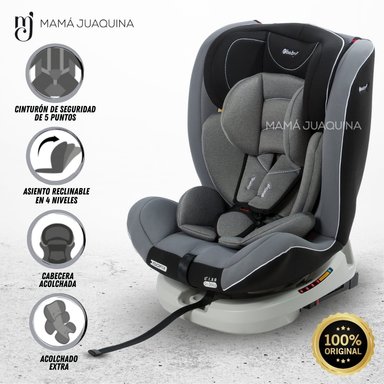SILLA DE AUTO 360° «DONAN» GRIS