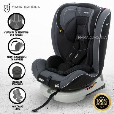 SILLA DE AUTO 360° «DONAN» NEGRO