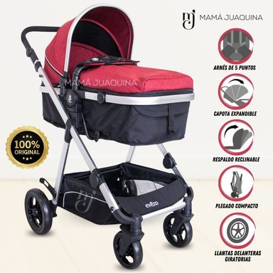 COCHE CUNA EBABY GRAND IBIZA VINO MOISÉS LUJO