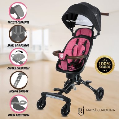 COCHE PASEO EBABY EASY RIDE ROSADO PLEGABLE EDICIÓN LIMITADA
