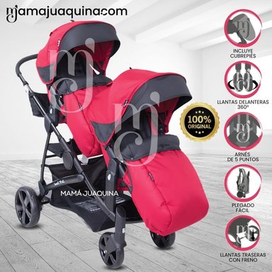 COCHE MELLICERO EBABY BEAUMONT ROJO DEPORTIVO EDICIÓN LIMITADA