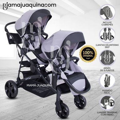 COCHE MELLICERO EBABY BEAUMONT GRIS DEPORTIVO EDICIÓN LIMITADA