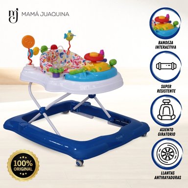ANDADOR EBABY VIZANI CON BANDEJA INTERACTIVA AZUL