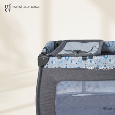 CUNA CORRAL EBABY KENDALL AZUL CLARO LUJO EDICIÓN LIMITADA - 2