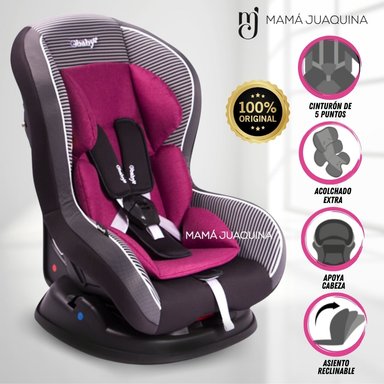 SILLA AUTO EBABY MONROE ROSADO RECIÉN NACIDO EDICIÓN LIMITADA