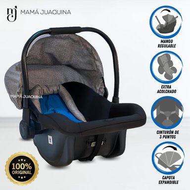 PORTABEBÉ DE LUJO EBABY NODAL AZUL EDICIÓN LIMITADA