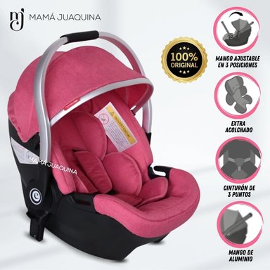 PORTABEBÉ EBABY REBEL LUJO EDICIÓN LIMITADA ROSADO