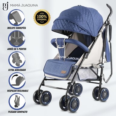 COCHE BASTÓN LITTLE BABY POLONIA II DEPORTIVO AZUL