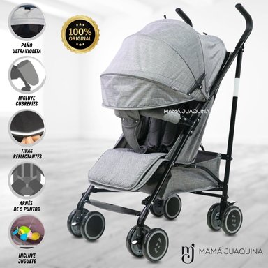 COCHE BASTÓN SWEET CARY II LUJO EDICIÓN LIMITADA GRIS