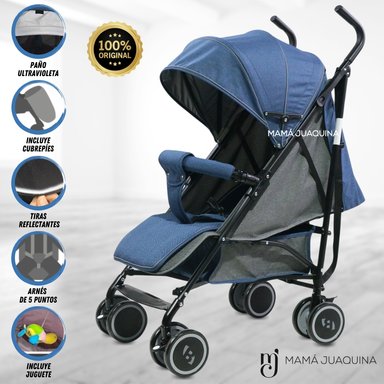 COCHE BASTÓN SWEET CARY II LUJO EDICIÓN LIMITADA AZUL