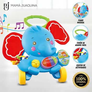 CAMINADOR BABY SWEET WALK MUSICAL ELEPHANT CELESTE