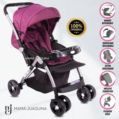 COCHE CUNA BABY JAZZ ROSADO LUJO EDICICÓN LIMITADA