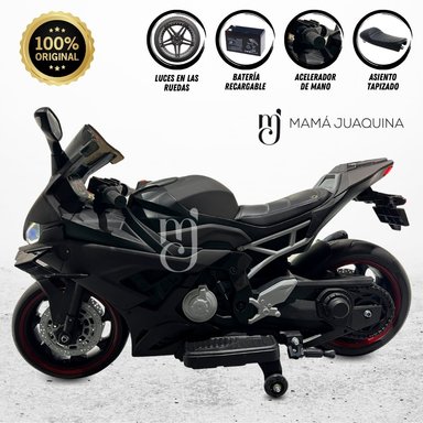 MOTO A BATERÍA PARA NIÑOS «CAMPBELL» EDICIÓN LIMITADA NEGRO - 1