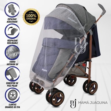 COCHE BASTÓN KINGDOM REINHART AZUL LUJO EDICIÓN LIMITADA