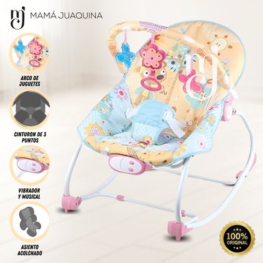 SILLA MECEDORA BABY HERSHA MUSICAL EDICIÓN LIMITADA CELESTE