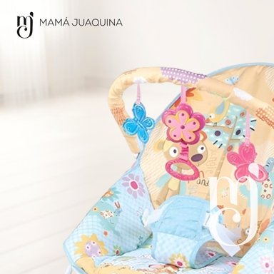 SILLA MECEDORA BABY HERSHA MUSICAL EDICIÓN LIMITADA CELESTE - 2